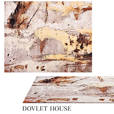 Dovlet House Wool Silk Rug 3D model image 1 