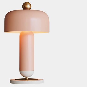 Modern Table Lamp Fixture 3D model image 1 