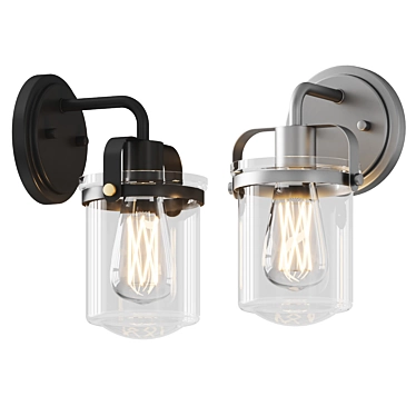 Stylish Georgetown 1-Light Sconce 3D model image 1 