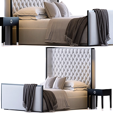 Mayfair Bed - Luxurious Design 3D model image 1 