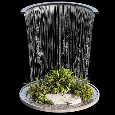 Waterfall Oasis Landscaping Set 3D model image 1 