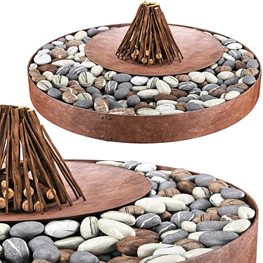 Zen AK47 Fire Pit: Outdoor Relaxation 3D model image 1 