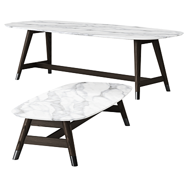 Flexform Desco Citterio Table 2022 3D model image 1 