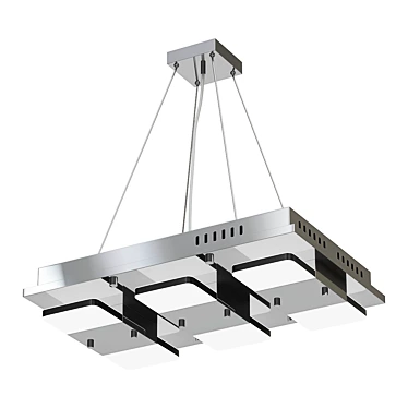 Chrome 6-Light LED Pendant 3D model image 1 