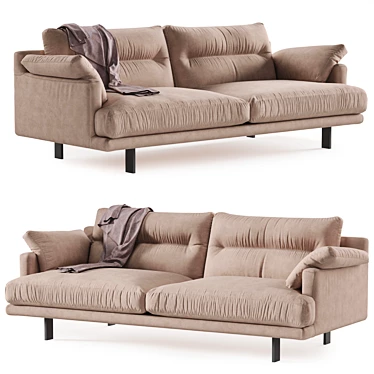 Linteloo George Fabric Sofa 3D model image 1 