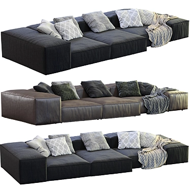 Living Divani Sofa, Extra Soft 3D model image 1 