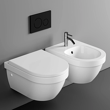 Designer Villeroy & Boch Wall Toilet 3D model image 1 