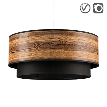 Modern Scandinavian Pendant Light 3D model image 1 