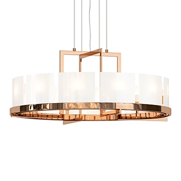 Modernf Luxe Halo Chandelier 3D model image 1 