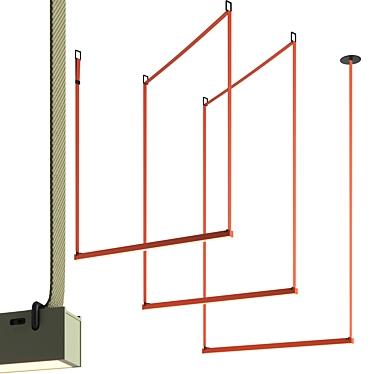 Sleek Vibia Linear Diffuser 3D model image 1 