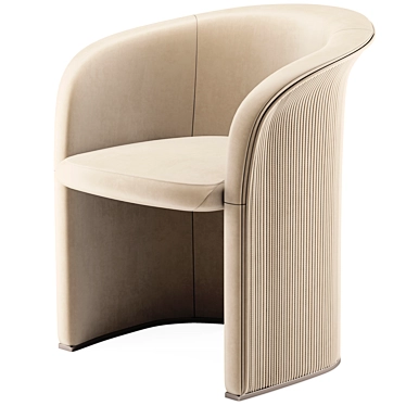 Elegant Visionnaire Carmen Padded Chair 3D model image 1 