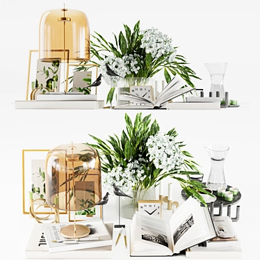 Elegant 2016 Decor Set 3D model image 1 