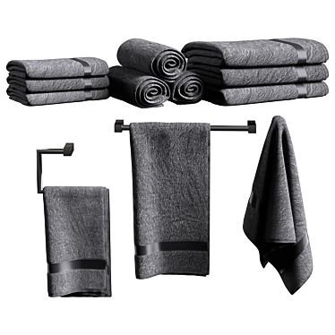 Luxury Bath Towel Set, 3D Models 3D model image 1 