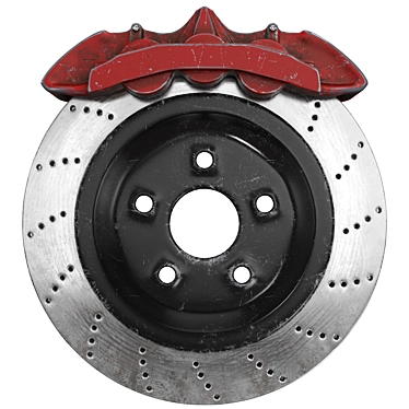 High-Resolution Brake Disc Model 3D model image 1 