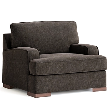 Cozy Oversized Armchair 3D model image 1 