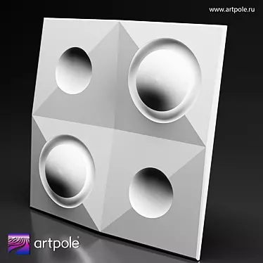 Balance LED 3D Panel - ARTPOLE 3D model image 1 