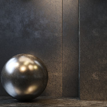 PBR Grunge Metal Textures Set 3D model image 1 