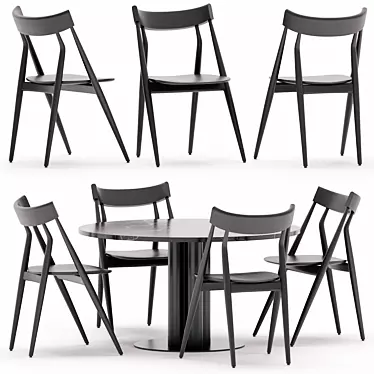 Modern Arflex Dining Set Ensemble 3D model image 1 