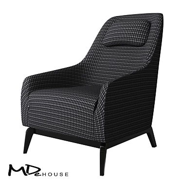 Designer DIAVAL Armchair by MdeHouse 3D model image 1 