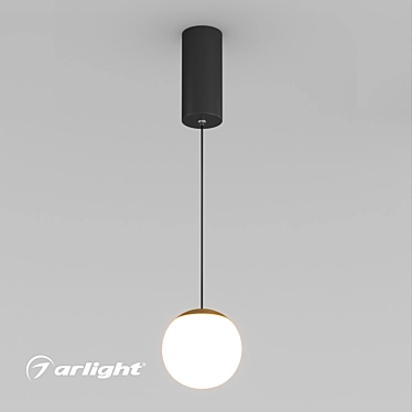 Modern Hanging Pearl Pendant Light 3D model image 1 