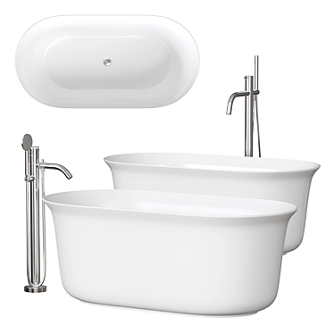 Freestanding bathtub Artceram PETITE with faucets