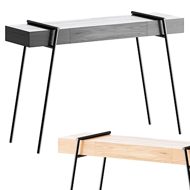 DUOO Console Table: Minimalist Chic 3D model image 1 