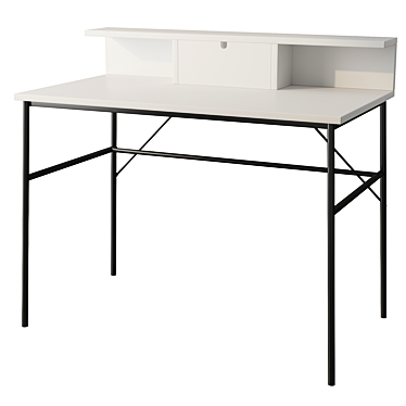 Title: Modern Pascal White&Blaсk Desk 3D model image 1 