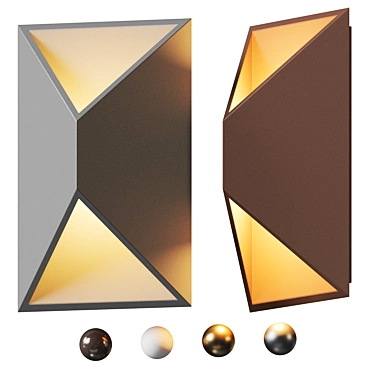 Prisma Geometric LED Sconce Light 3D model image 1 