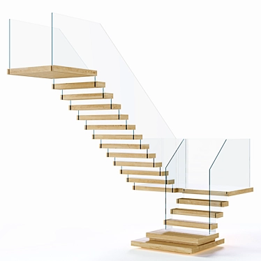 Aqua Step Floating Ladder 3D model image 1 