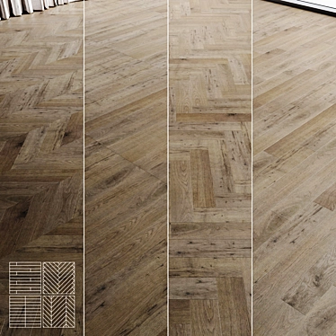 Coswick Grey Velvet Wood Flooring 3D model image 1 