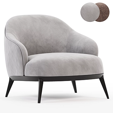 Modern Leslie Armchair 3D Model 3D model image 1 