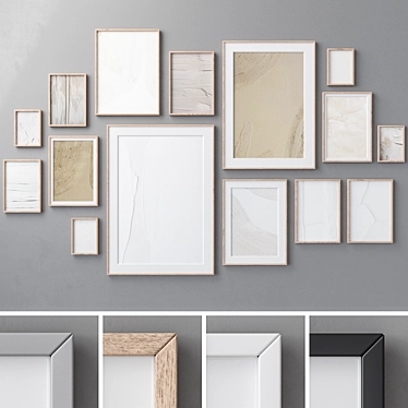 Multi-Frame Wall Art Set 3D model image 1 