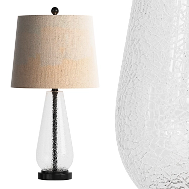 Safavieh Naila Glass Table Lamp 3D model image 1 