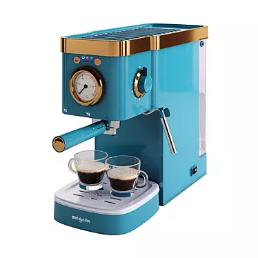 Retro-Inspired Donlim DL-KF5400 Coffee Machine 3D model image 1 