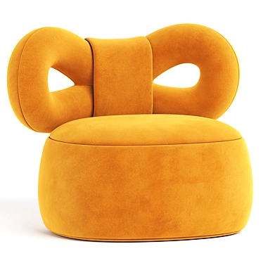 Modern Ribbon Armchair: Qeeboo Design 3D model image 1 