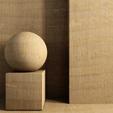 Wooden Texture Set - 4K Maps 3D model image 1 