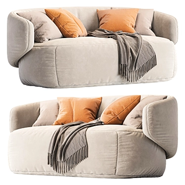 Curved 2013 Crescent Sofa 3D model image 1 