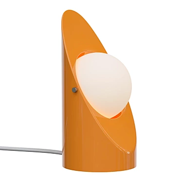 Retro Orange Space Age Lamps 3D model image 1 