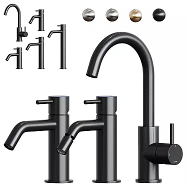 Hotbath Archie Water Faucet Set 3D model image 1 