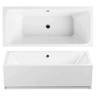 AM.PM Inspire V2.0 Acrylic Bathtub 3D model image 1 