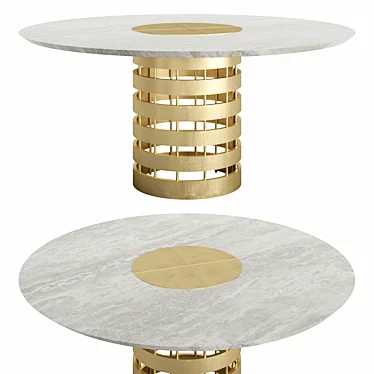 Sleek Rossato-Inspired Conrad Table 3D model image 1 