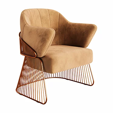 Elegant Jackie Armchair with Corona	Render 3D model image 1 