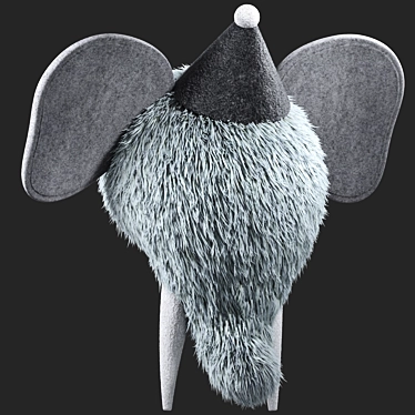 Wall Hanging Animal Head Plush 3D model image 1 