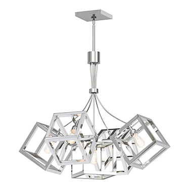 Elegant Ensemble Chandelier Light Fixture 3D model image 1 