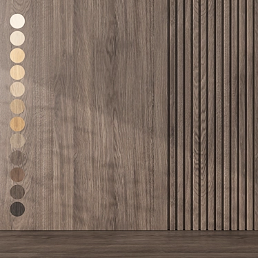 Seamless Oak Textures Pack 3D model image 1 