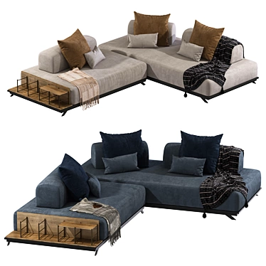 Modern Vray Newton Sofa Set 3D model image 1 