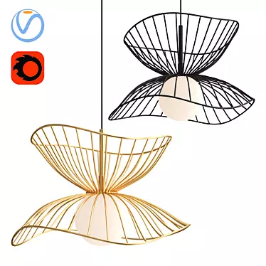 Modern Simris V-Ray Lamp 3D model image 1 