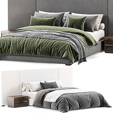 Elegance Bed Set Modena 3D model image 1 