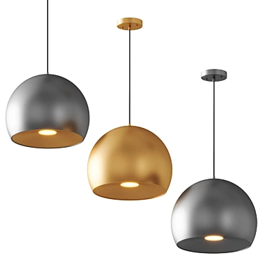 Modern Alton Pendant Light 3D model image 1 