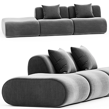 Lemmy Modular Sectional Sofa Set 3D model image 1 